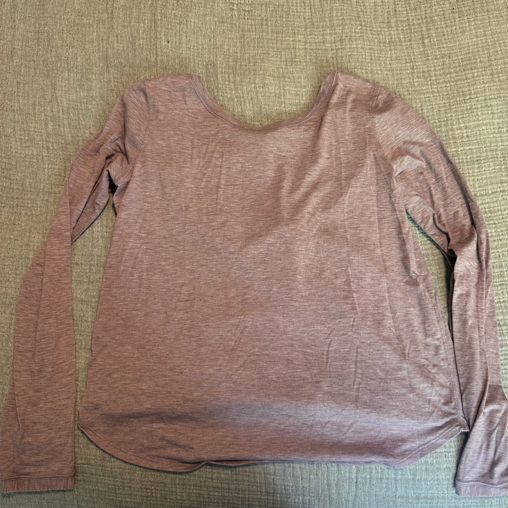 lululemon athletica Dusty Pink Long Sleeve Top